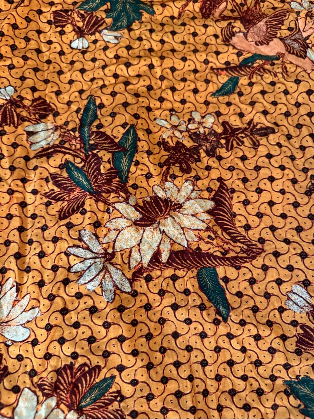 Ulla Johnson Eileen Top Amber Geometric Ruched Floral Size L - Picture 8 of 10